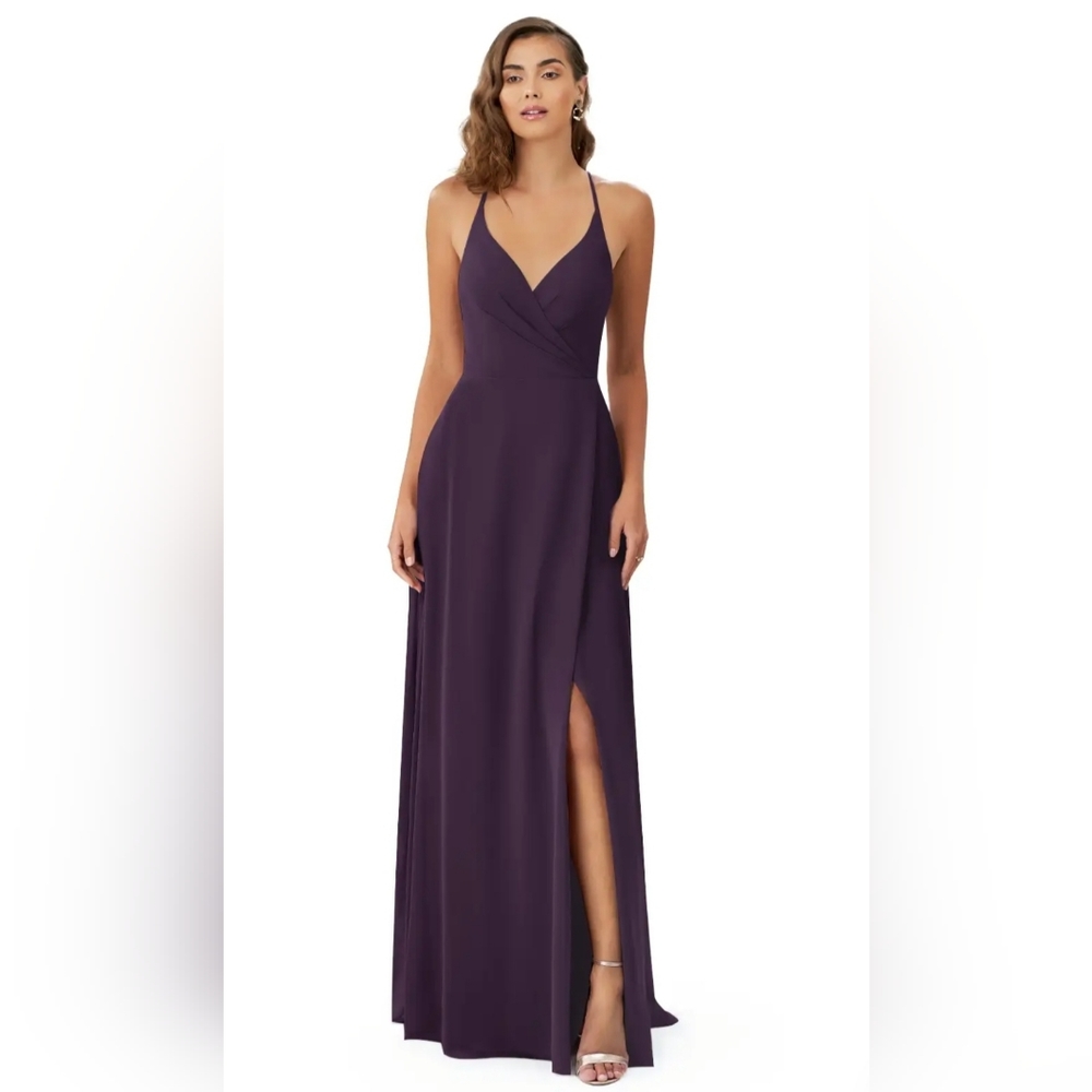 Azazie Bridesmaid Plum Dress